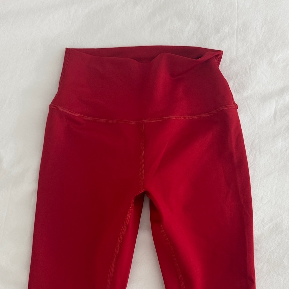 Alo red leggings size small
